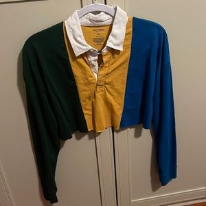 Cropped, collared, arizona long sleeve